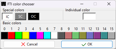 FTI Editor color chooser