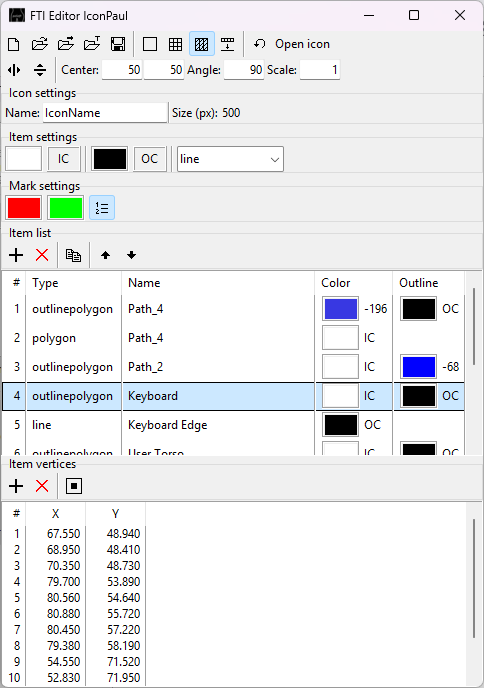FTI Editor main window