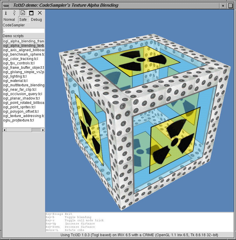 Tcl3D Demo